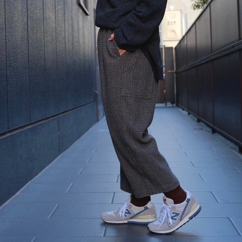 koton(コトン) グレンチェック バックワードパンツ brown | Debby