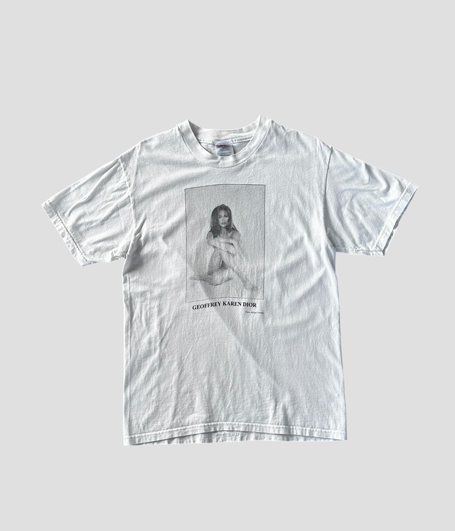 -GEOFFREY KAREN DIOR- Vintage 90s M Photo Print T-shirt