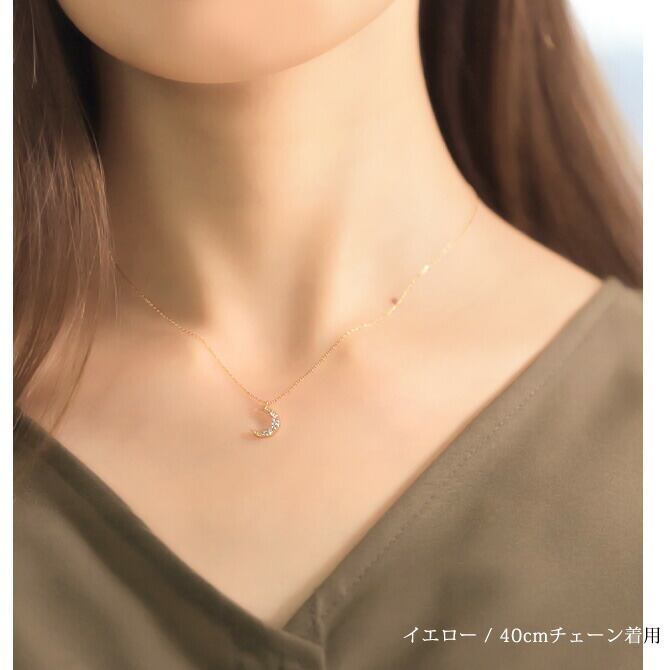 K18ゴールドネックレス 18金 ダイヤモンド 0.10ct 【品番：CH-TI-503 ...