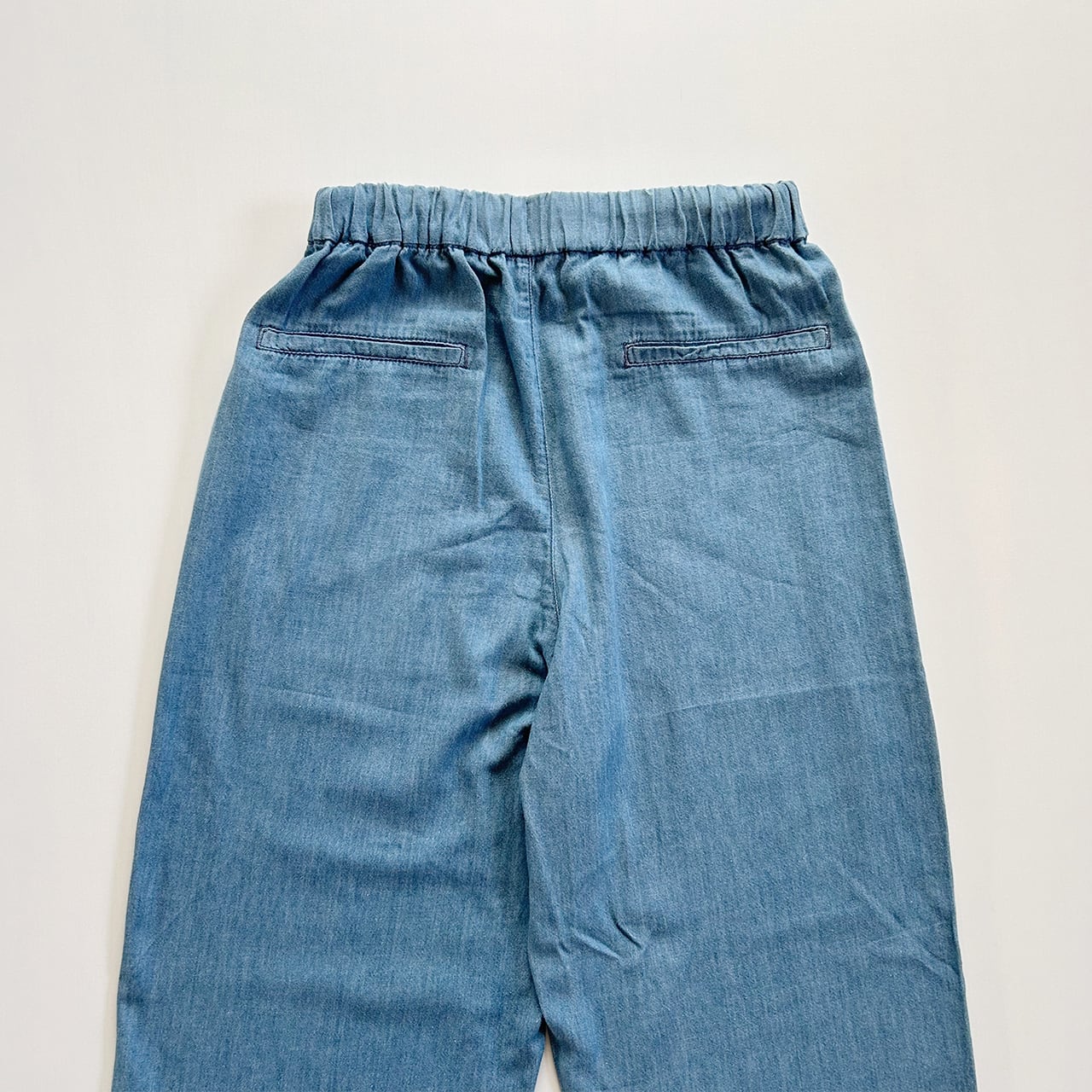Chambray easy pants (blue)