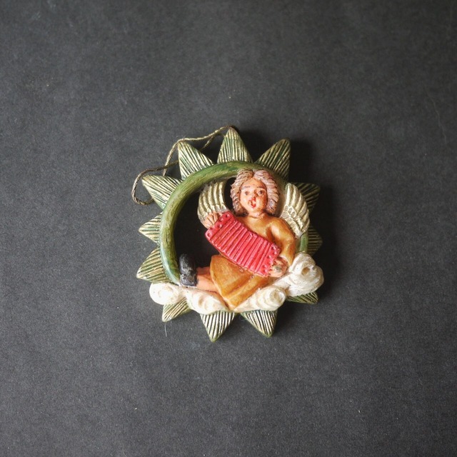 星と天使 クリスマスツリー ワックス飾り ドイツヴィンテージ