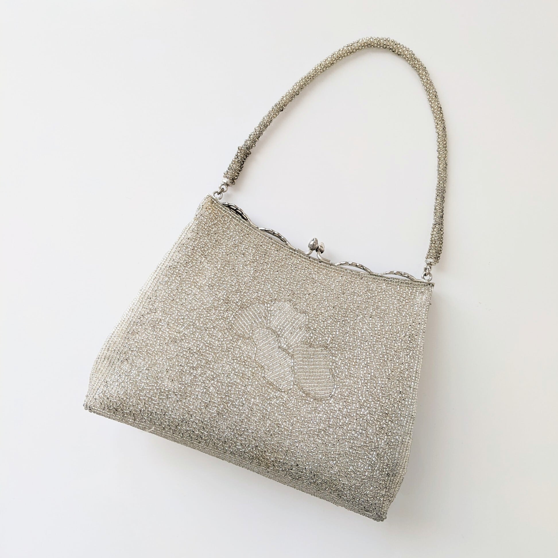 Vintage】ビーズ刺繍バッグ パーティーバッグ 「特選 東京手刺繍 
