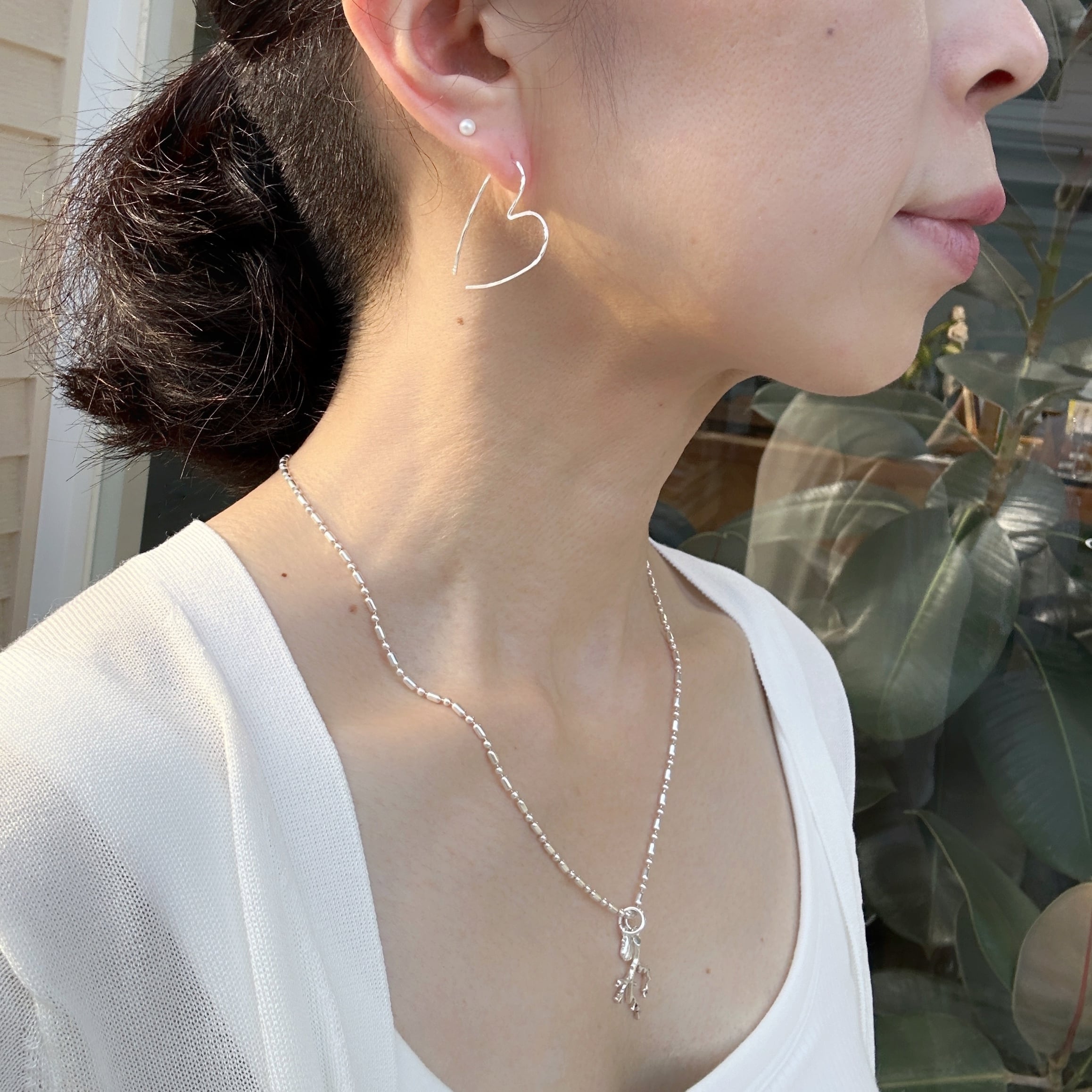 ハートフープピアス | 【公式通販】鎌倉のシルバージュエリー専門店