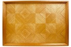 mahogany　checker tray　長手盆　0015