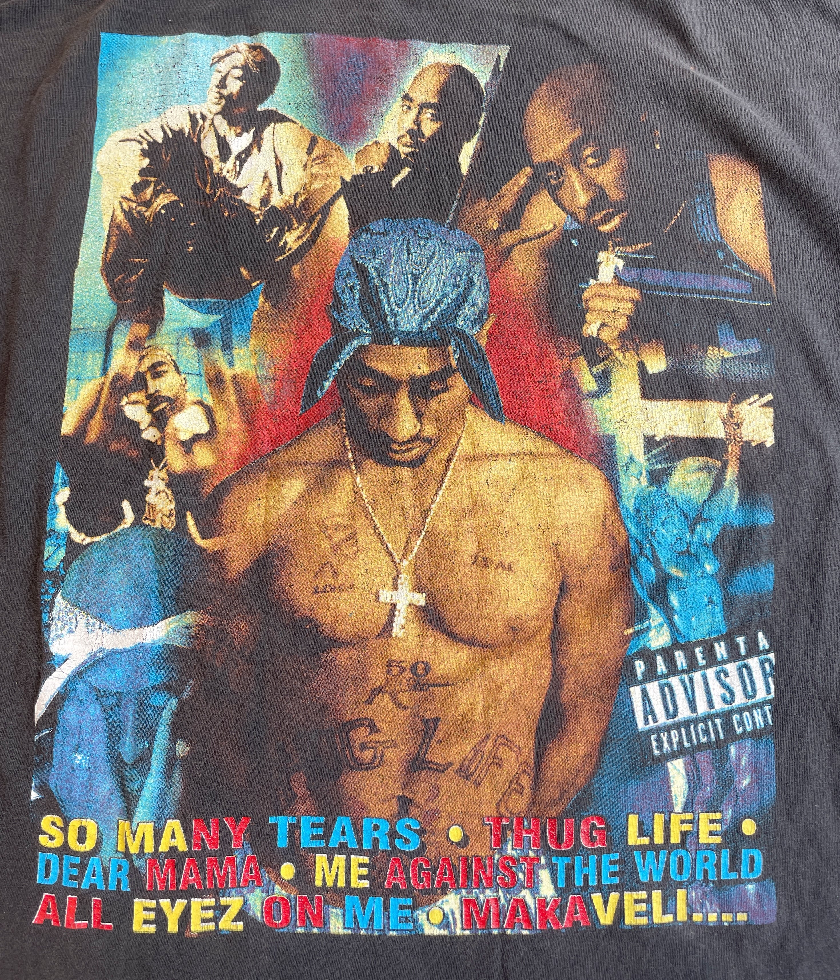 nine inch nails vintage rap tee 2pac