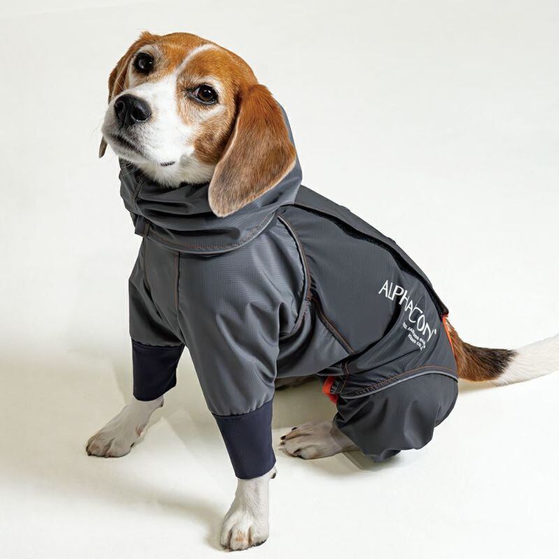 ALPHAICON 犬用レインコート 1XL RAIN DOG GUARD レインドッグガード BLACK 2023年モデル