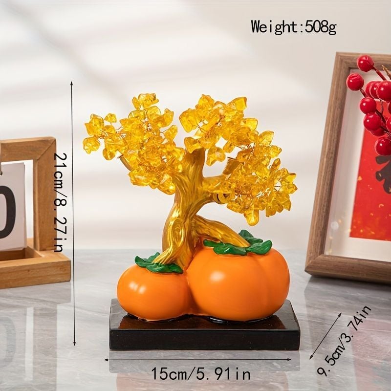 玉翠 掛け軸　絹本　柿の木　秋　美品 p9654 ホビー・楽器・アート 玉翠 掛け軸 絹本 柿の木 秋 美品