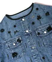 COOLAオリジナルビジューデニムジャケット　CQ-48006