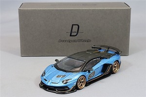 D Model(ディーモデル) 1/64 Lamborghini Aventador SVJ 63(ブルーエーギル) DBW056A