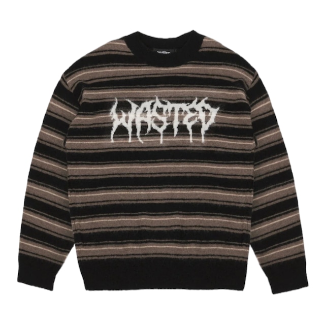 【WASTED PARIS】Sweater Stripes Feeler Fuzzy