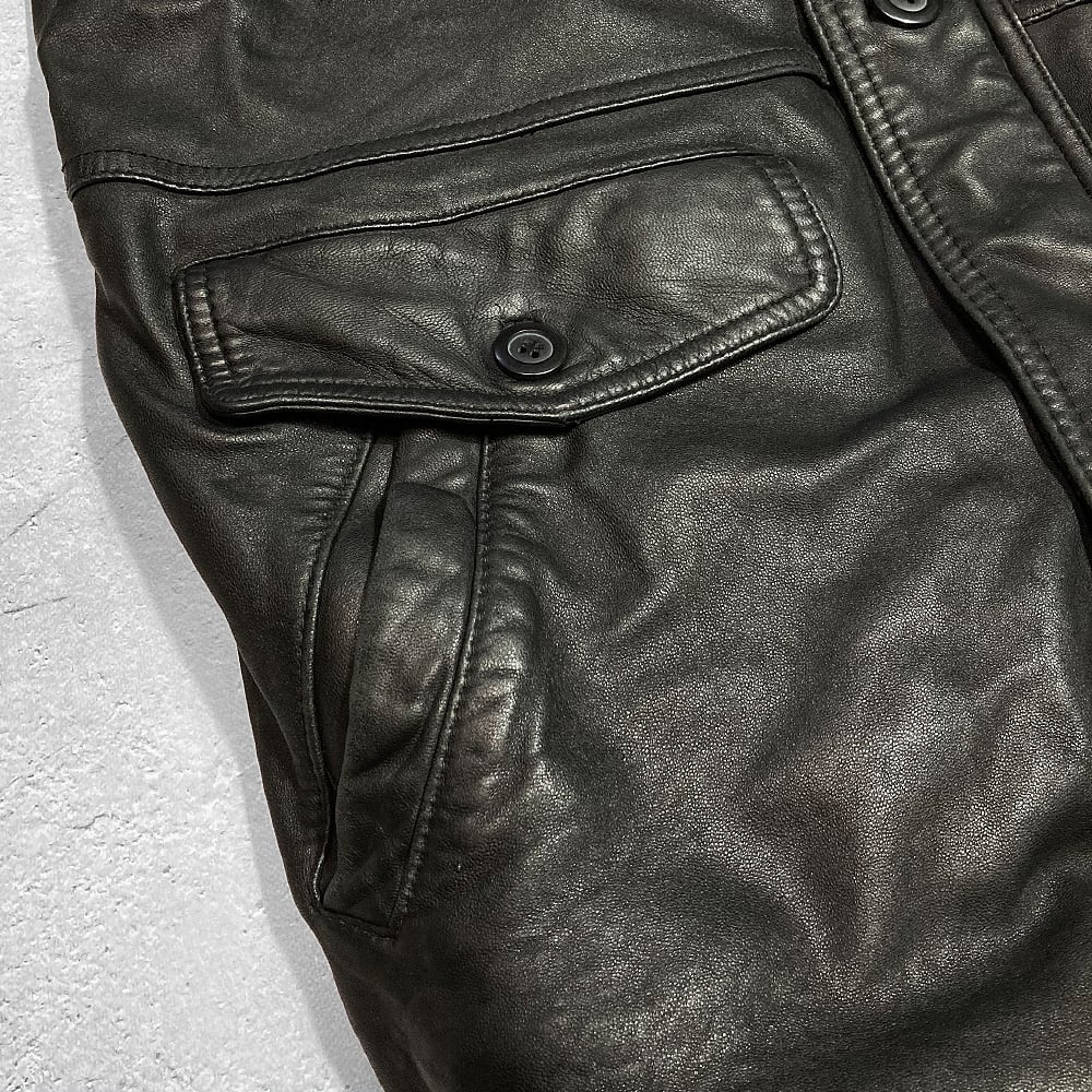 BONNEZ VOUS カーコート ラム レザージャケット 羊革 ヴィンテージ L