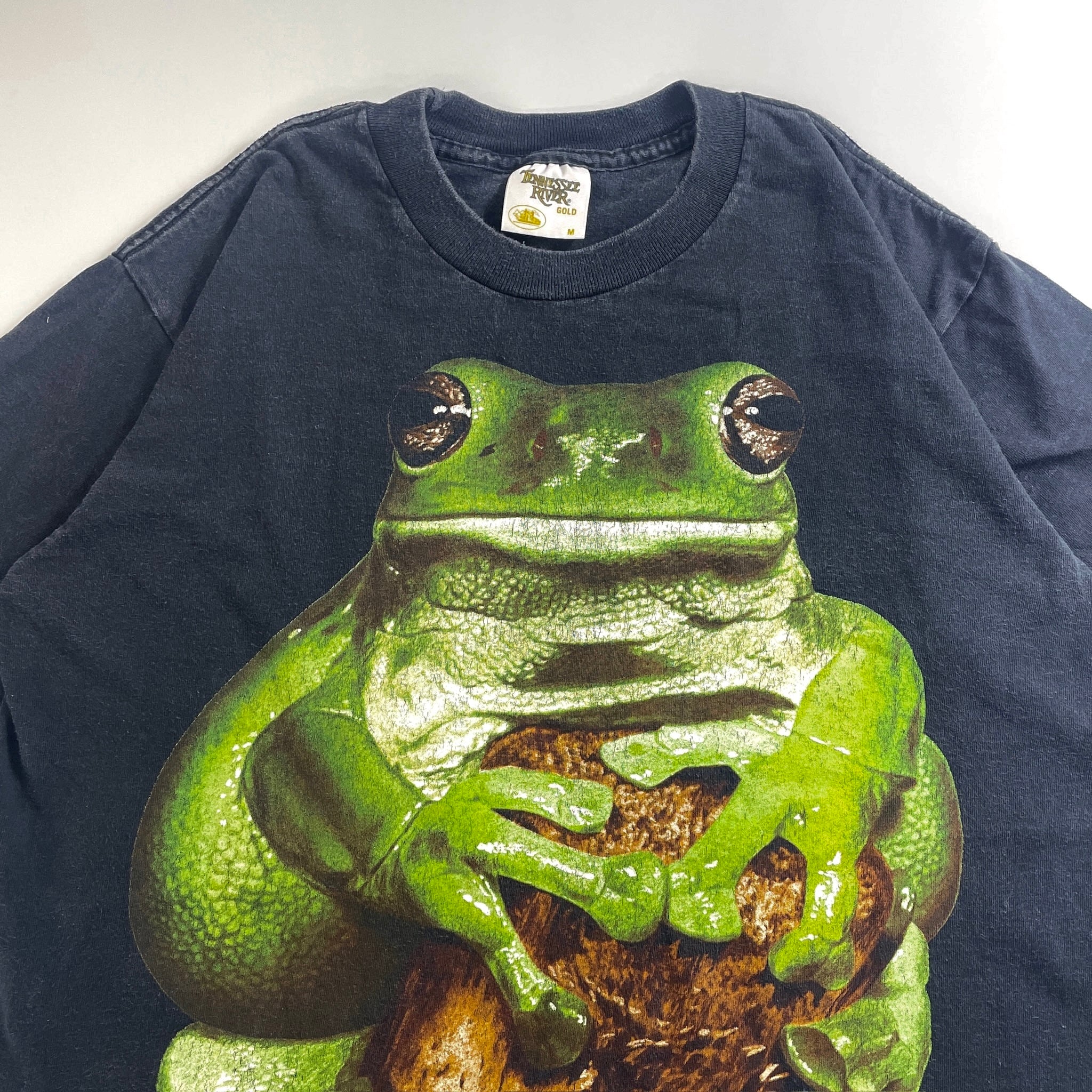 90s Trinity Products Frog Photo T-Shirt