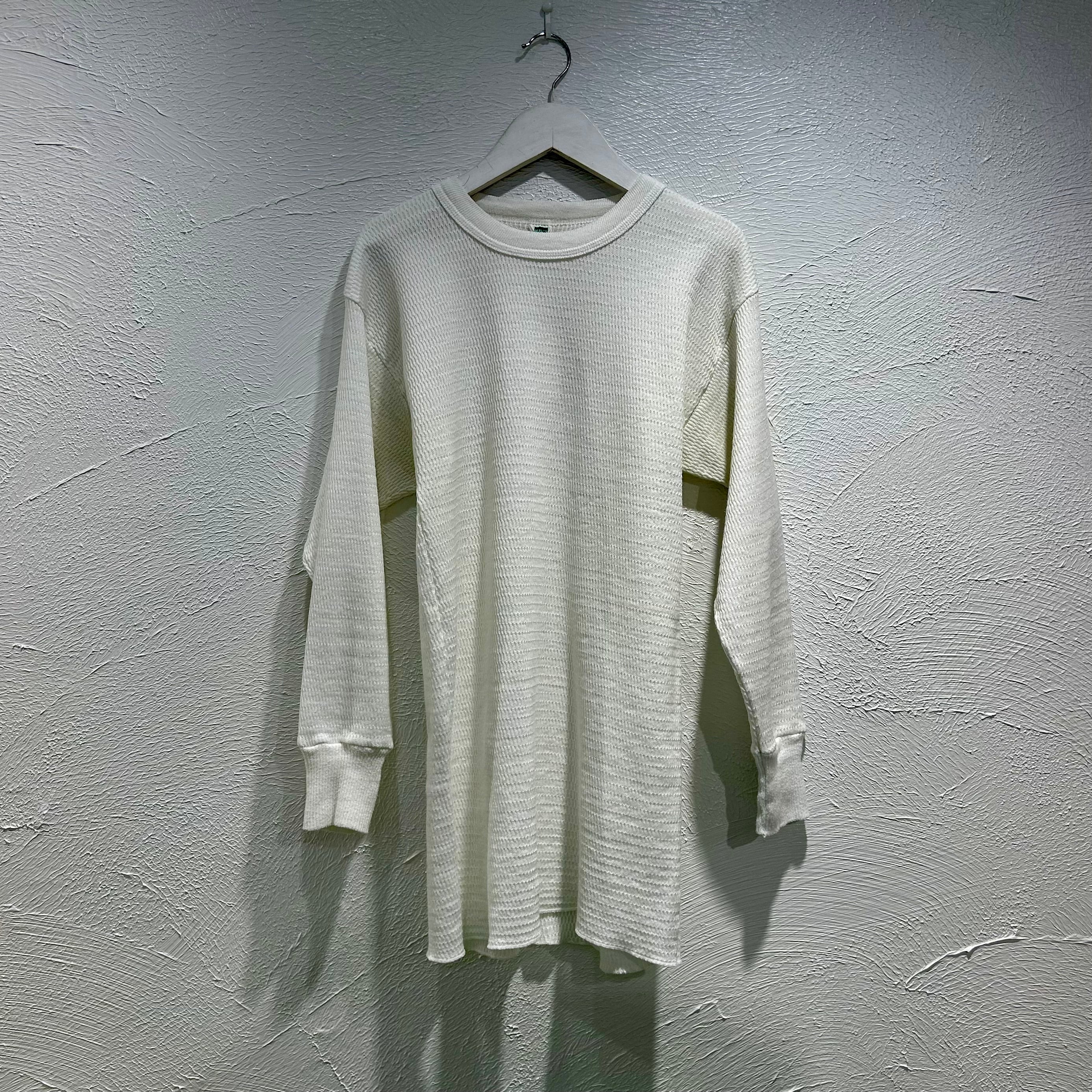 Hanes サーマル　L　ロンT　肌着　70S　黄色　古着　ヴィンテージ 古着 70s ヴィンテージ Hanes サーマル長袖Tee | AND1931