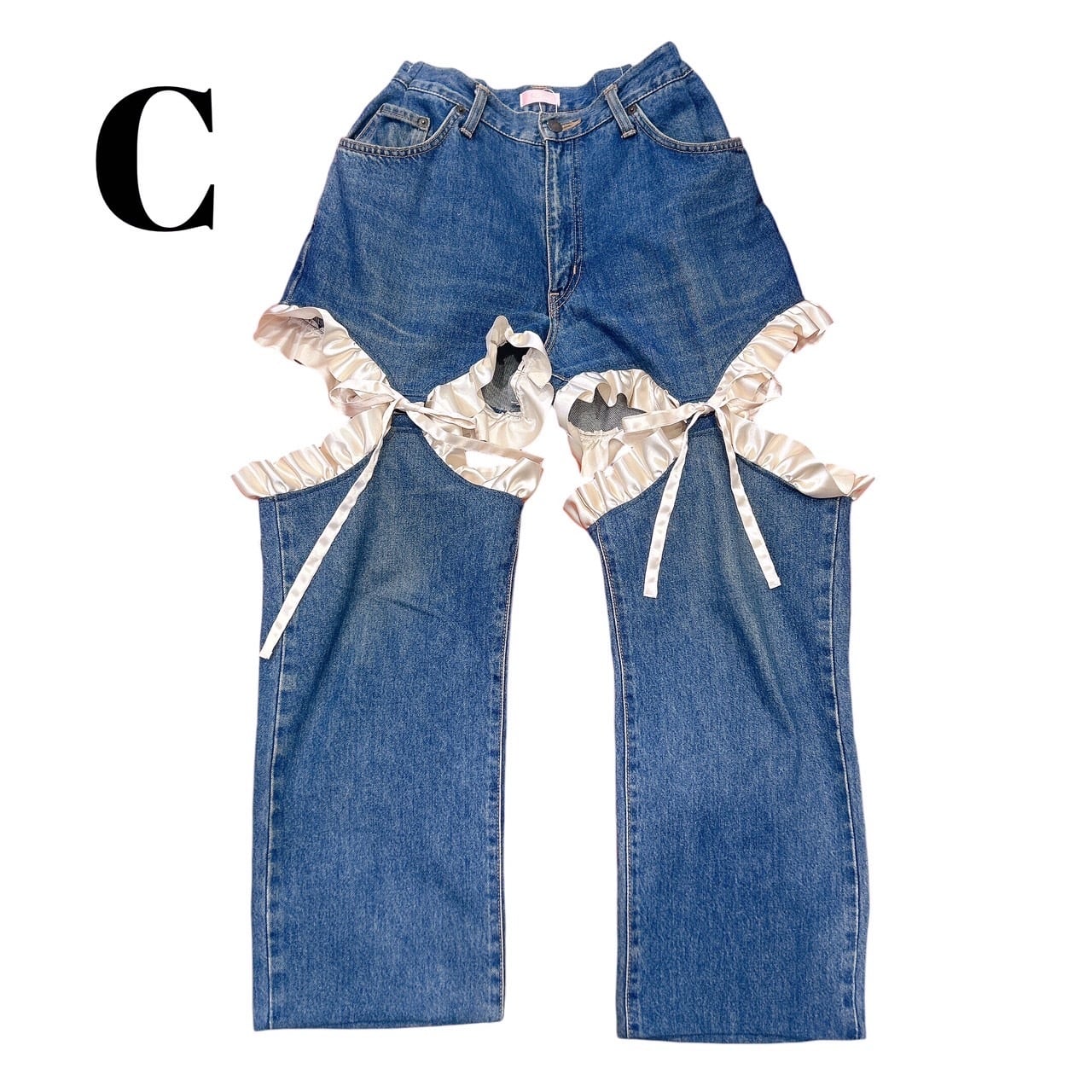 限定】カットアウトリメイクデニムパンツ | lilLilly official webstore