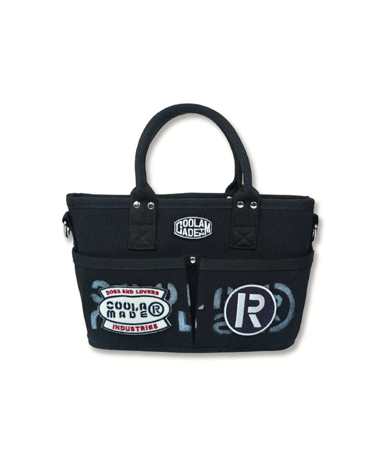 【直営限定ITEM】-TYPE E- パッチ×ペイントコンパクト3wayバッグ (BLACK)　CQ-49501H