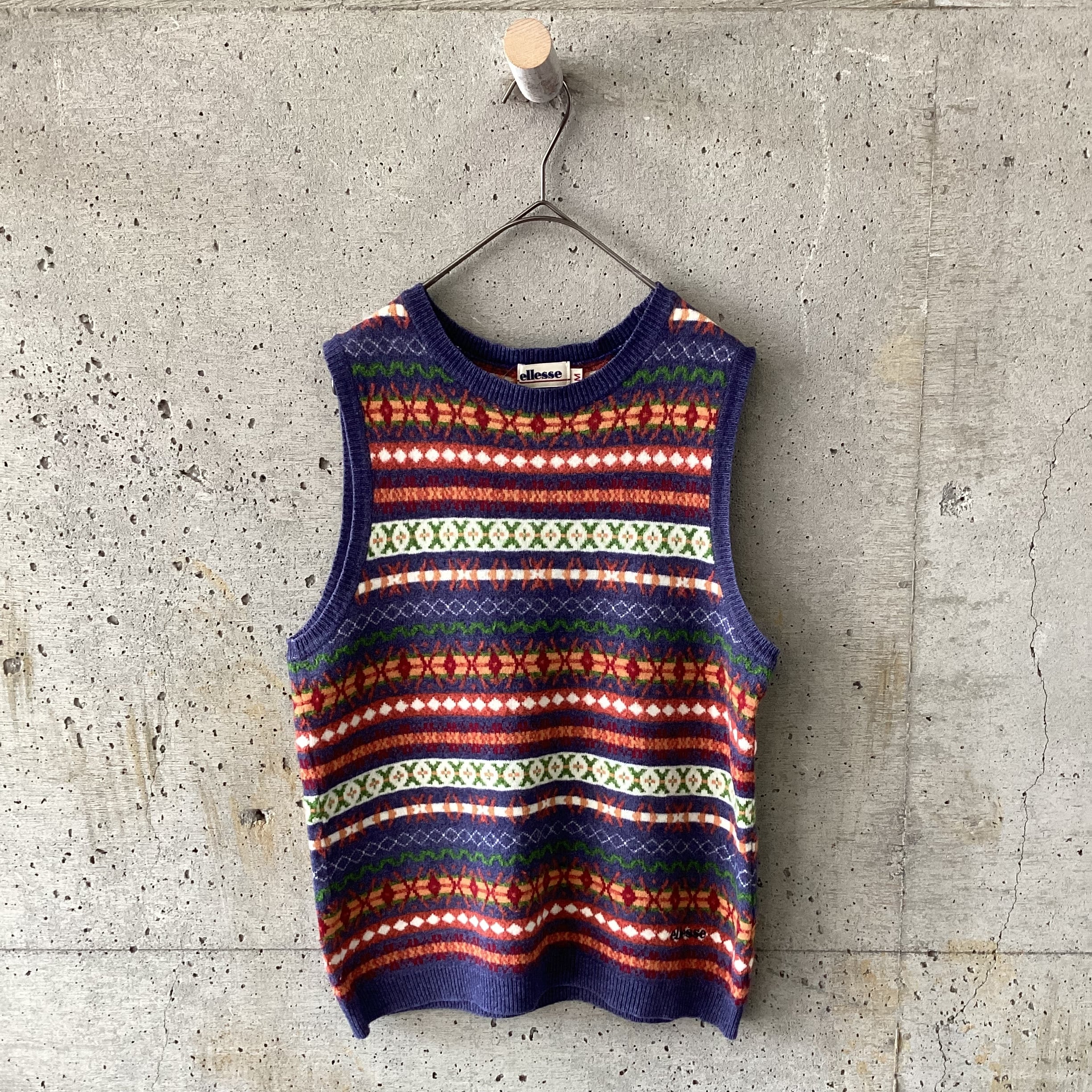 colorful knit vest