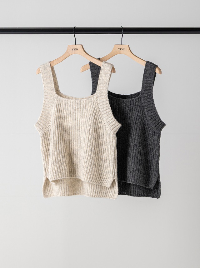【11月上旬〜中旬入荷次第お届けのご予約】YENN/イエン CHUNKY KNIT VEST Y264-91131   F