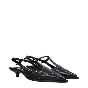 MIU MIU ミュウミュウ レディース サンダル レザー ブラック