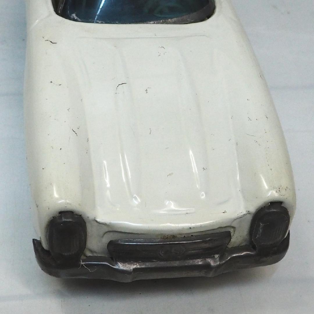 旭玩具【メルセデスベンツ300SLロードスター白】tinブリキtoy car箱無 