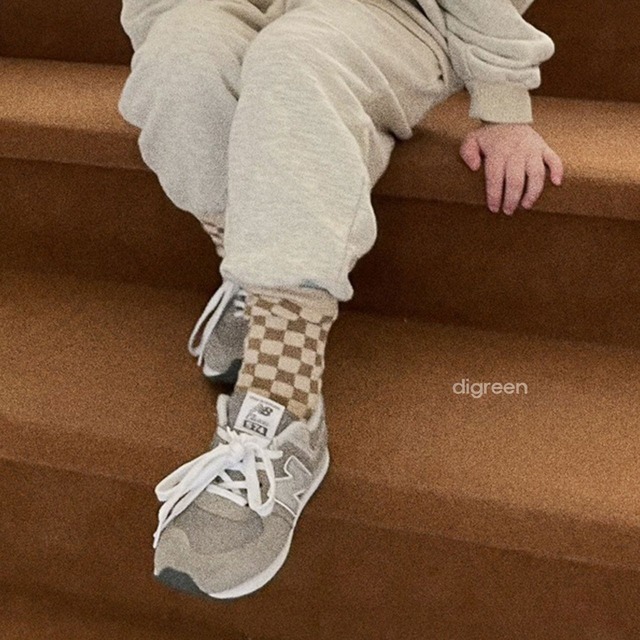 〘予約〙digreen / socks_checkerboard