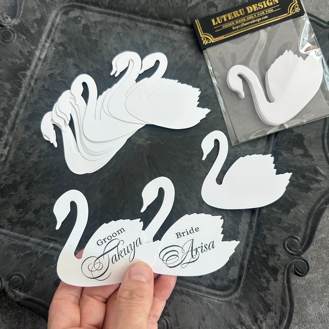SWAN白鳥カード/席札12枚入り