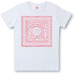 #475 Tシャツ BANDANA/REDプリント