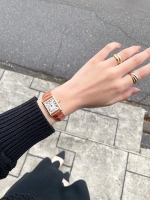 カルティエ タンクルイ SM ゴールド 現行デザインモデル