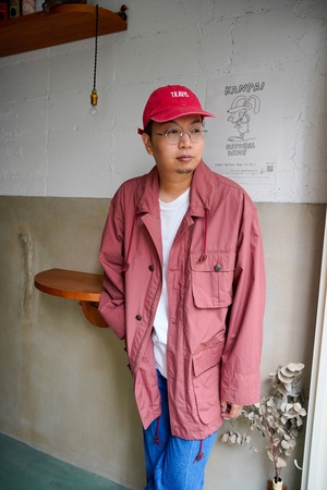 【1980s】"Capecpde, Made in Italy" Cotton & Nylon 3-Pocket JKT / 6-363