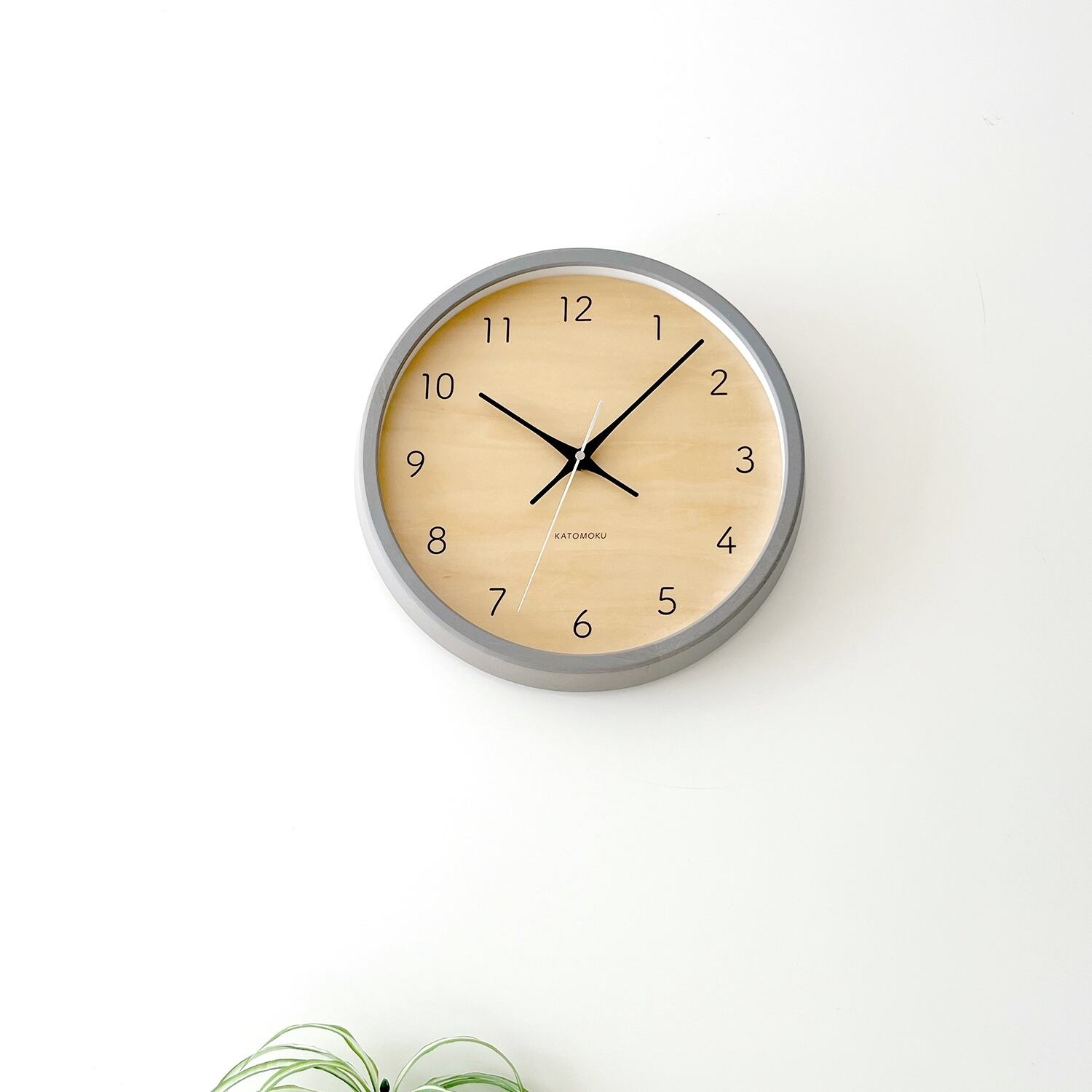 KATOMOKU muku clock 7 グレー km-83GR | 加藤木工株式会社 online shop