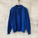 Made in USA Blue x black mixed knit sweater