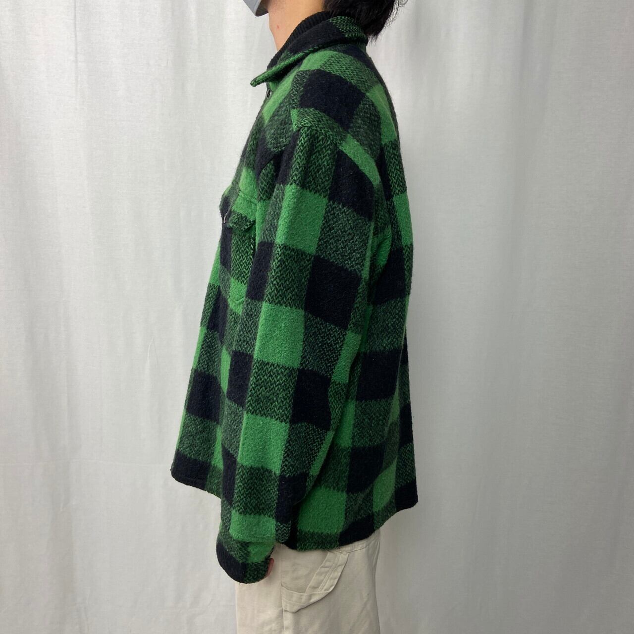 70〜80年代 HUDSON BAY ハドソンベイ ウールシャツ メンズXL相当 古着