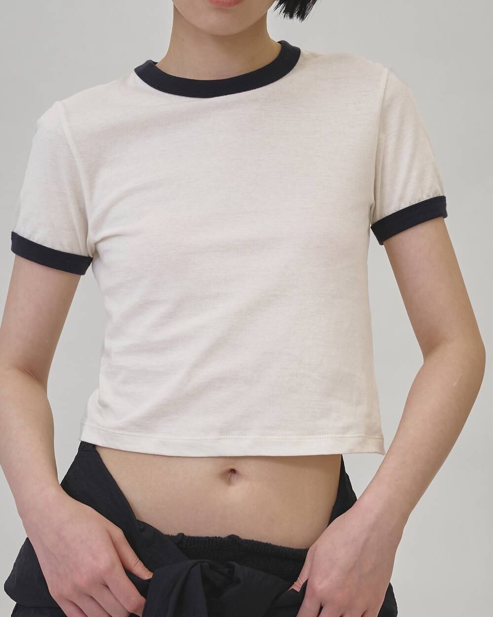 TODAYFUL(トゥデイフル) Compact Ringer Tee | サウスオレンジ｜メンズ