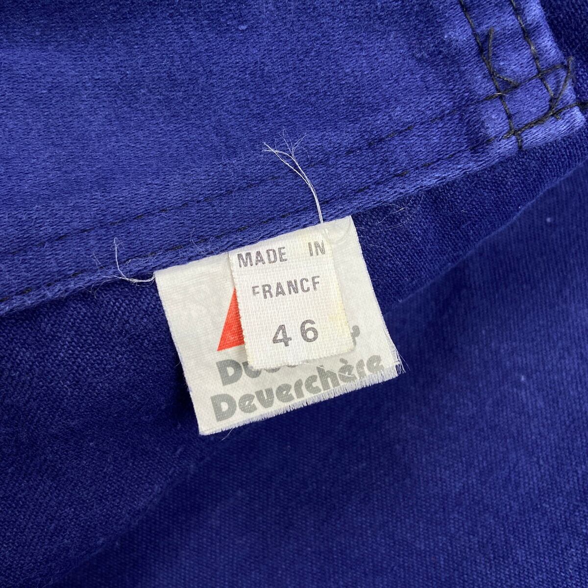 60年代 フランス製 Dubure&Deverchere ブルーモールスキン フレンチ