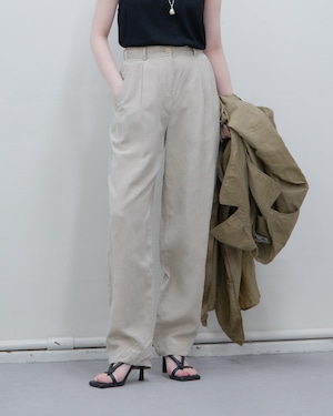 1990s Giorgio Armani - silk linen tuck trousers
