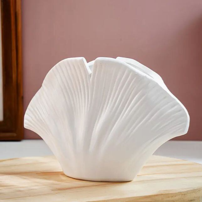 貝がら型の花瓶 フラワーベース おしゃれ 可愛い きらきら 割れない