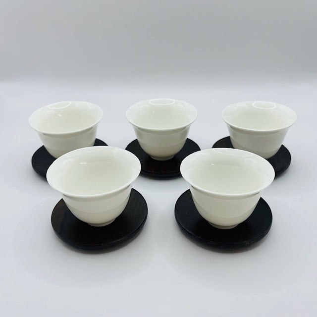 茶托 丸形 木（ダークブラウン） | 茶海堂 Chakaido