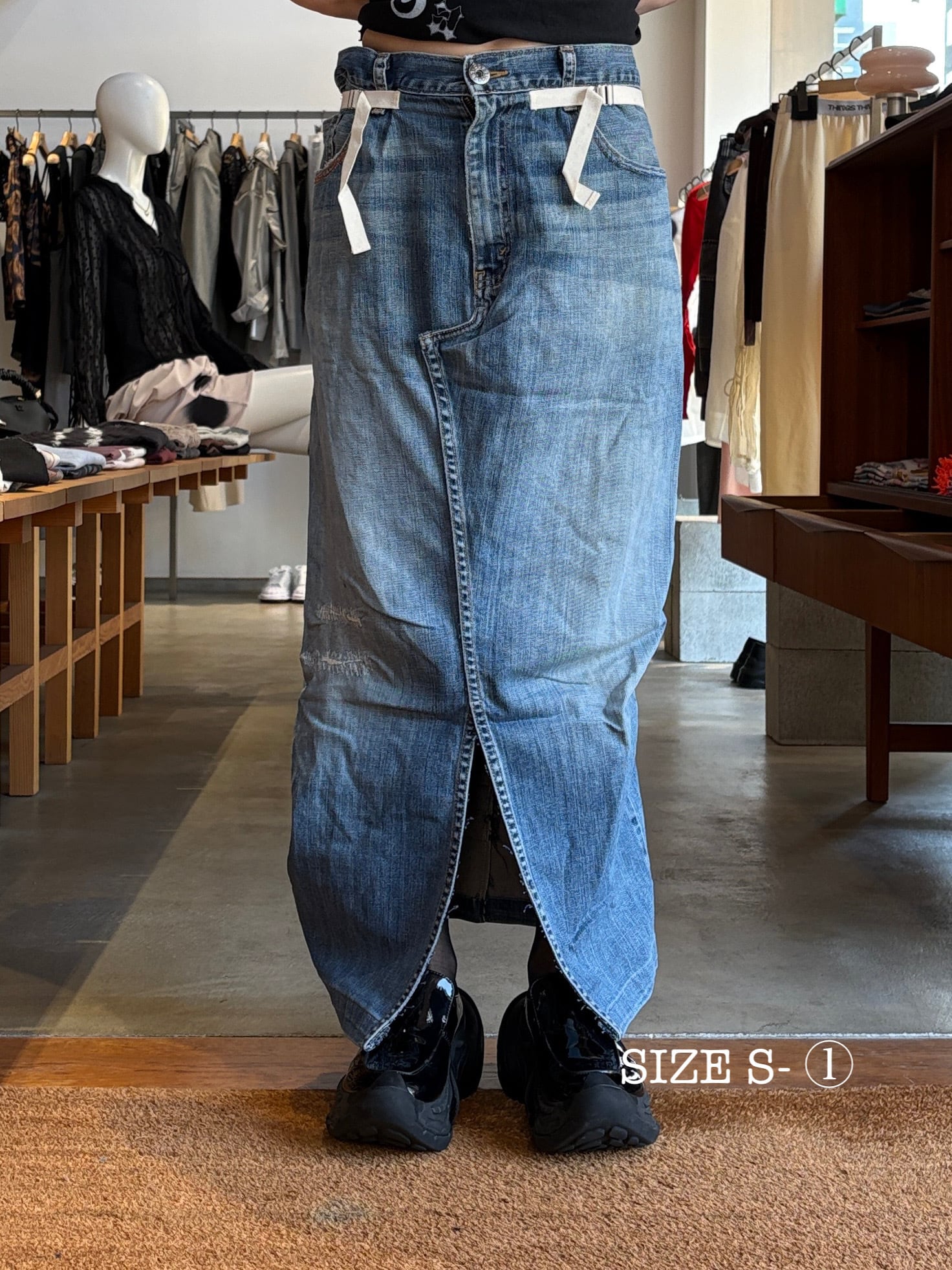 25SS】FETICO フェティコ / ROSE JACQUARD MAXI SKIRT / マキシ