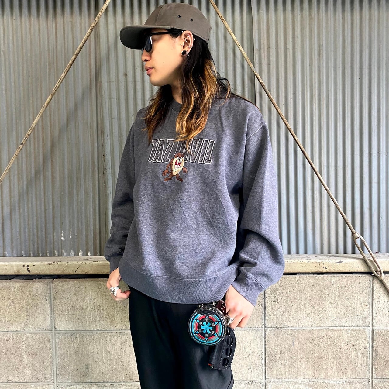 90年代 タズマニアンデビル 刺繍 キャラクターデザインスウェット メンズm レディースl相当 古着 Looney Tunes ルーニー テューンズ 90s ヴィンテージ ビンテージ トレーナー グレー 灰色 スウェット Sa Cave 古着屋 公式 古着通販サイト 30 Off Sale開催中