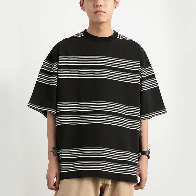 ★AMERICAN WIDE STRIPE T-SHIRT　　　A0627
