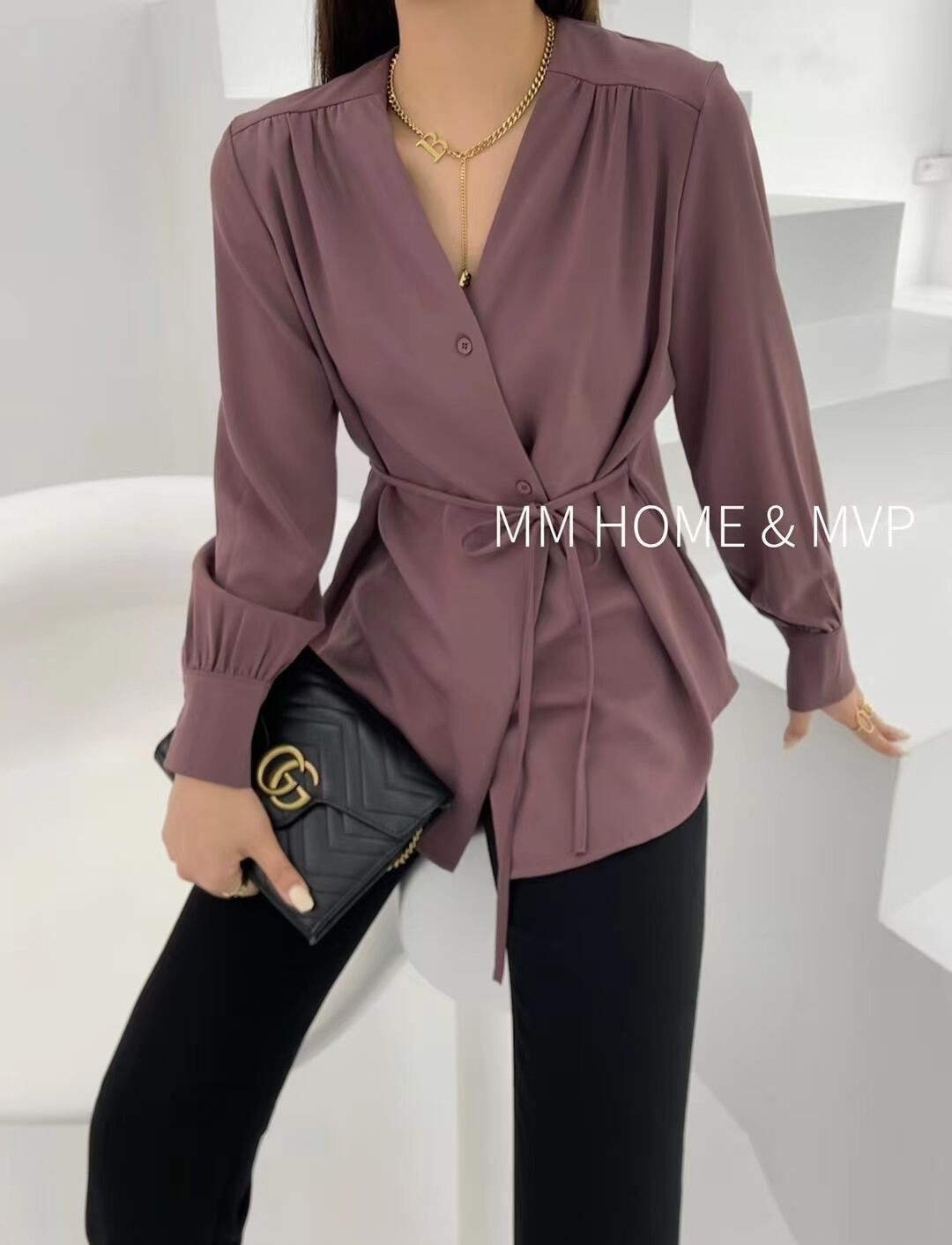 カシュクールブラウス　AJ42441-2082