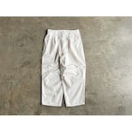 STILL BY HAND(スティル バイ ハンド) Selvedge Cotton Chino Cloth Wide Tapered Cropped Pants