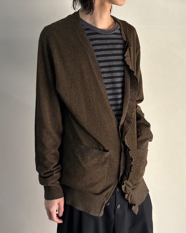 【DRIES VAN NOTEN】frill design glitter cardigan