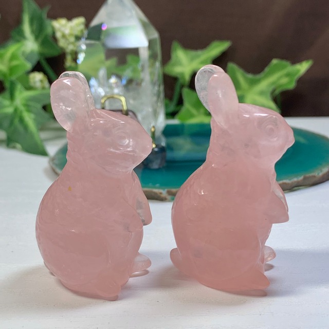 2.ローズクォーツうさぎ・うさちゃんワールド☆