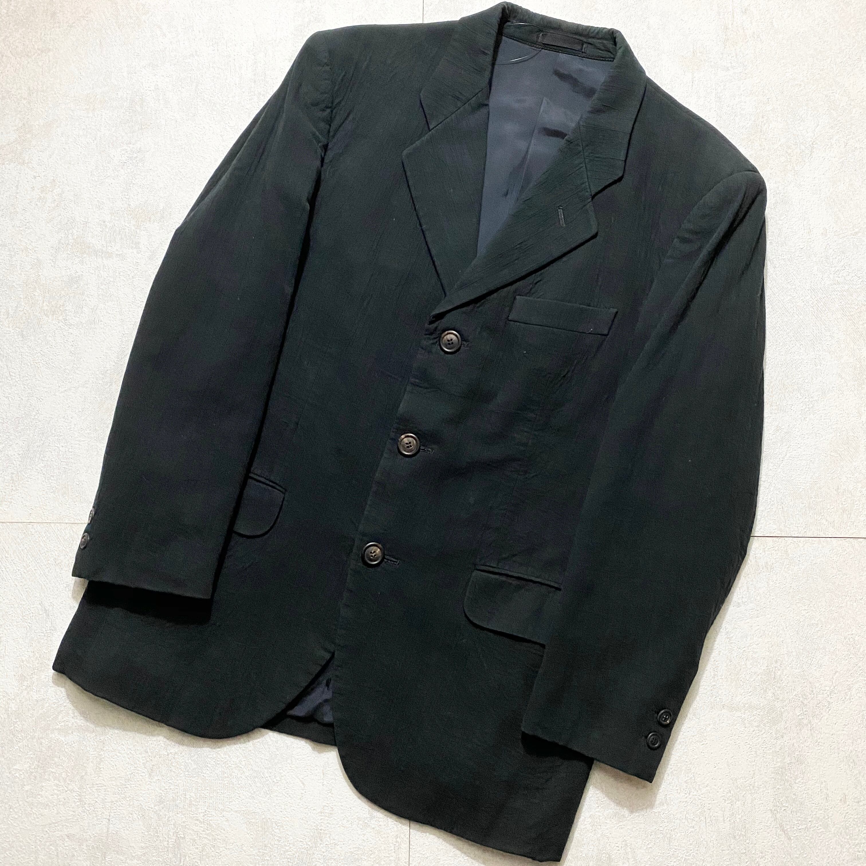ISSEY MIYAKE MEN black color crepe jacket | NOIR ONLINE