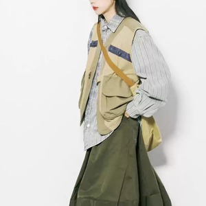 Contrast color vest M14125