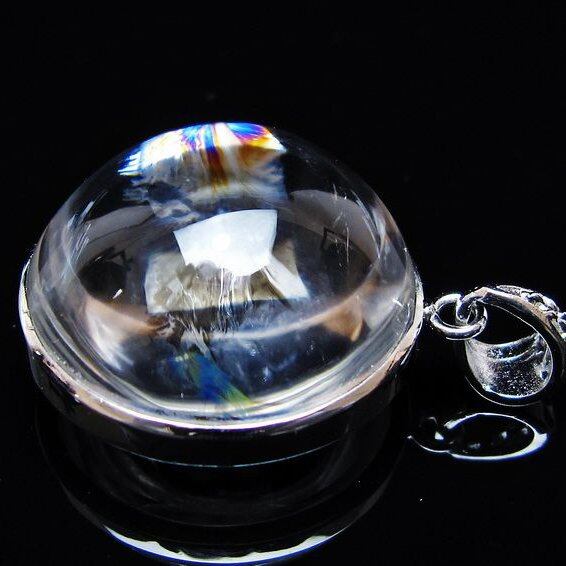 アイリスクォーツ 水晶 ペンダント 虹入り 一点物 メール便可 [M便 1/20] 112-12366