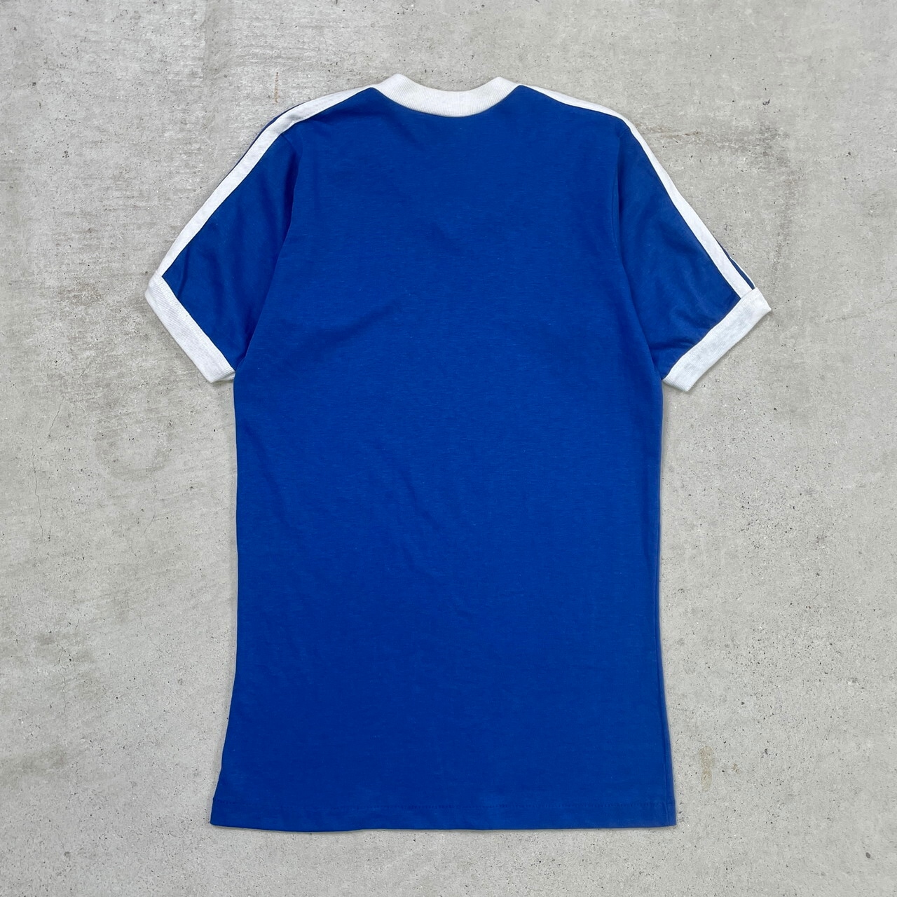 80年代 USA製 adidas アディダス Vネック リンガーTシャツ 