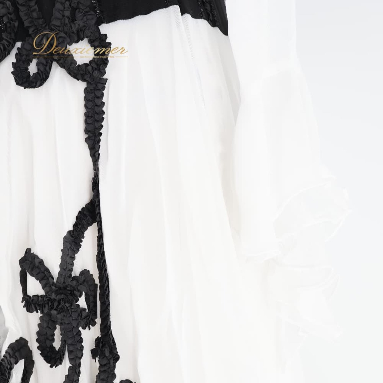 社交ダンス 衣装 ワンピース ドレス ブラック系 ホワイト系 白 黒 レース ダンス パーティ 発表会 モノクロ レディース ダンス衣装 発表会用 モノトーン ステージ衣装 コスチューム