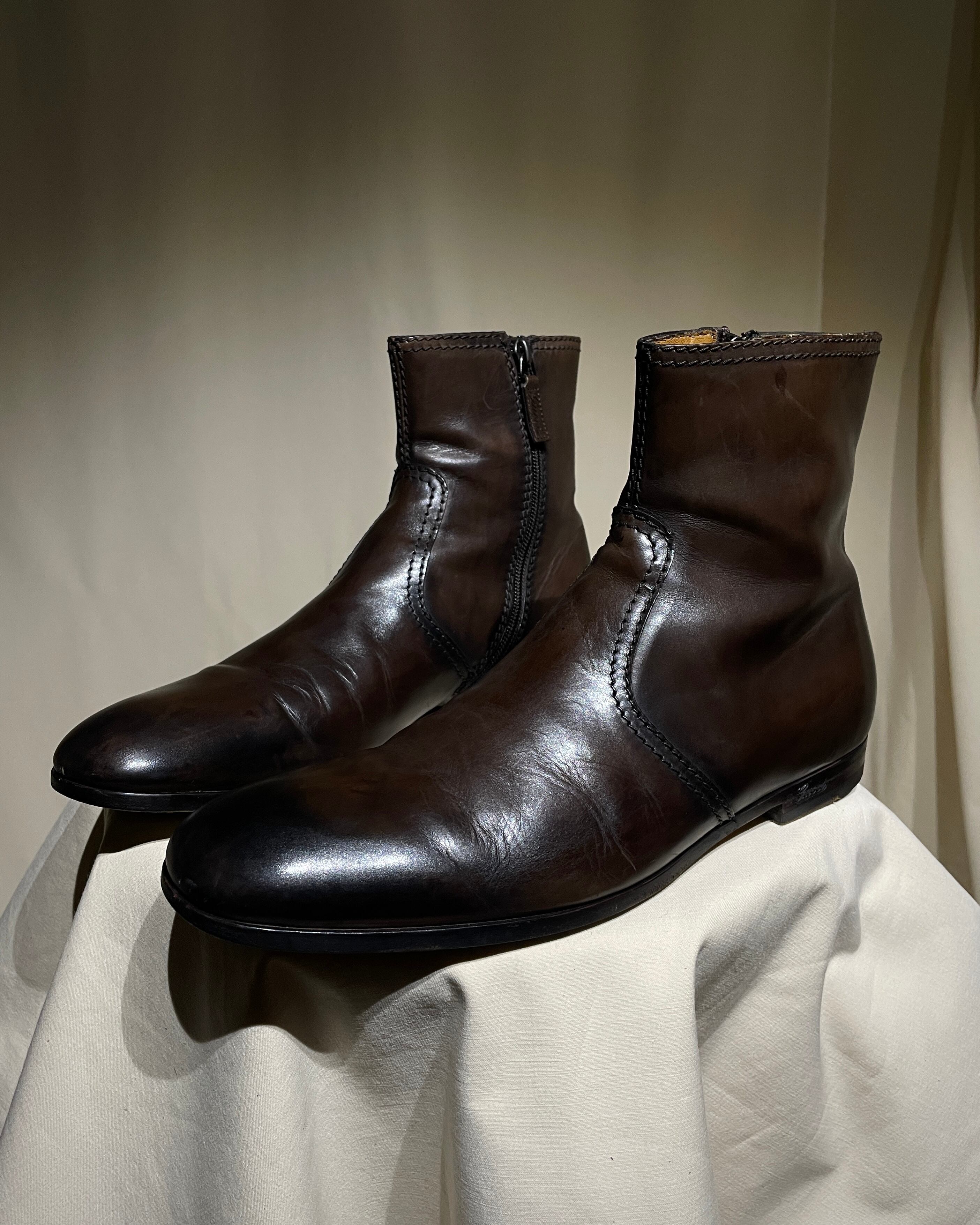 靴 2010s GUCCI - Calfskin Leather Boots 2010s GUCCI - Calfskin Leather Mid-Calf Boots | Atelier Accord