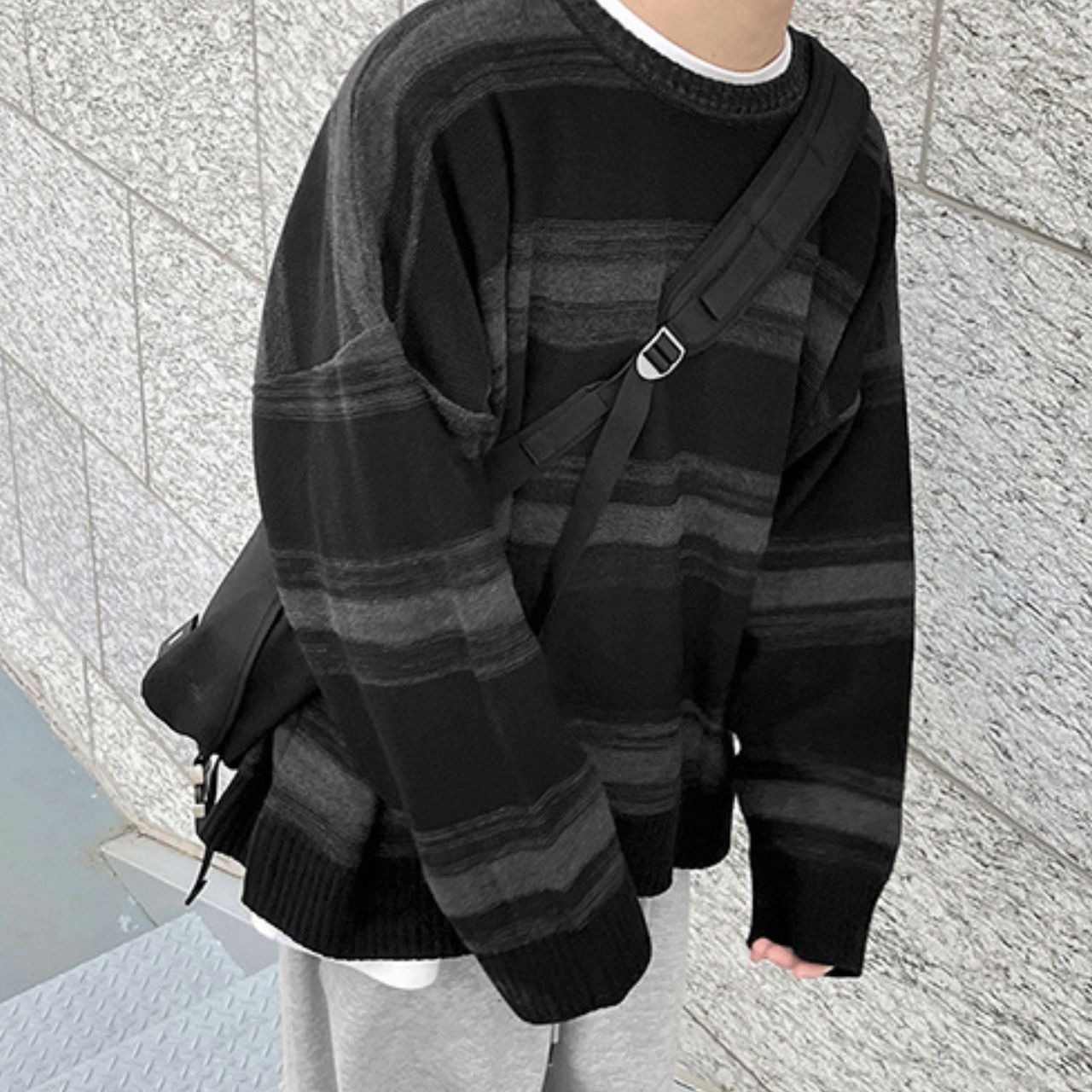 ランダムボーダーニット　MT0080330